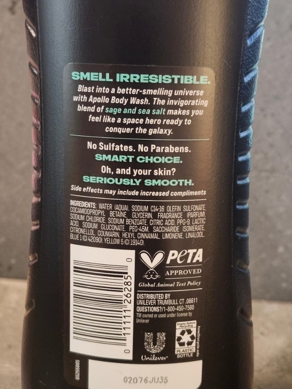 AXE Apollo Sage & Sea Salt Moisturizing Body Wash - Picture 3 of 3